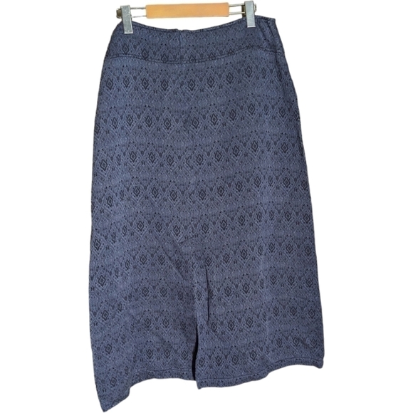 16P • J. Jill • Silk Blend Long Line Boho Jacquard Skirt (Petite) - Picture 2 of 4